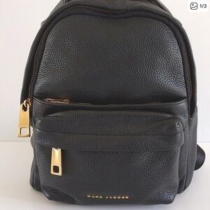 Marc Jacobs Black Leather Backpack